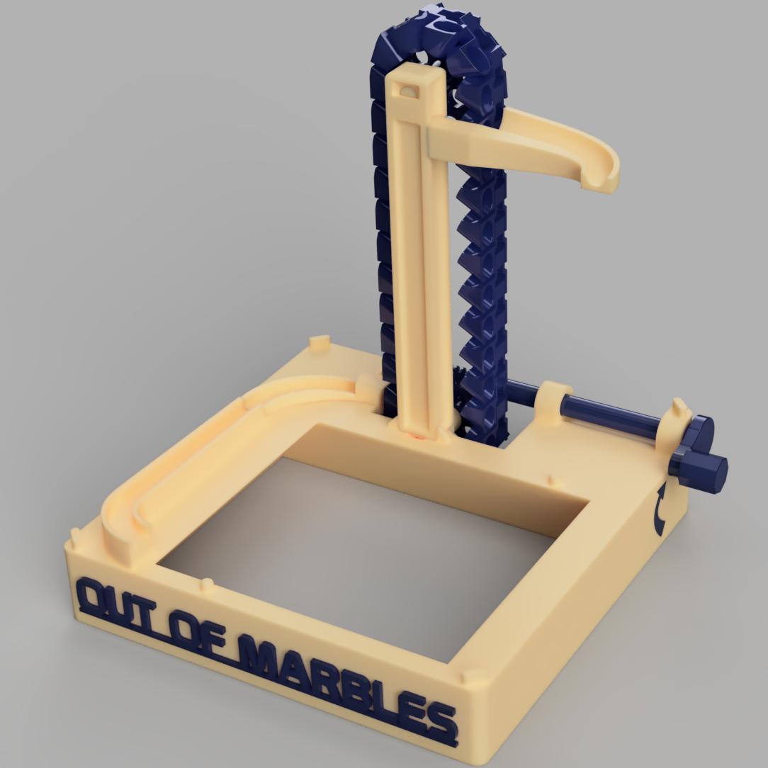 The Bucket Lift | Marble Machine STL - Out Of Marbles