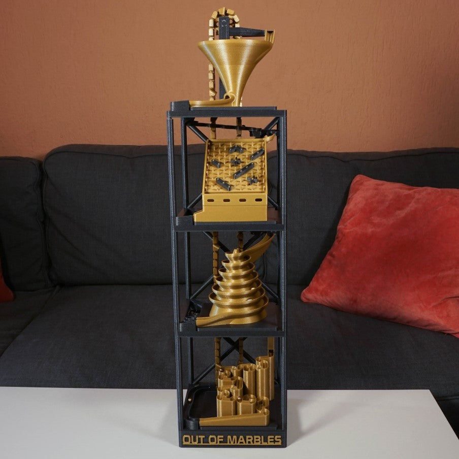 The Bucket Tower | 2-7 Modules | STL File - Out Of Marbles