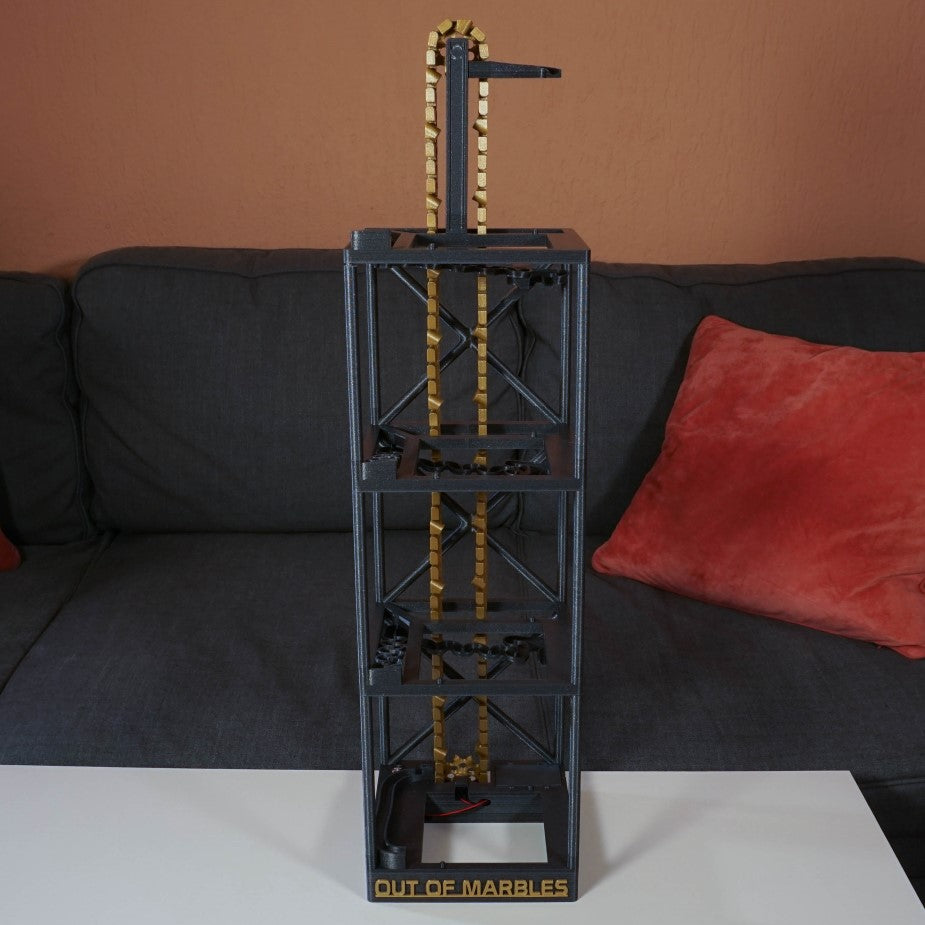 The Bucket Tower | 2-7 Modules | STL File - Out Of Marbles
