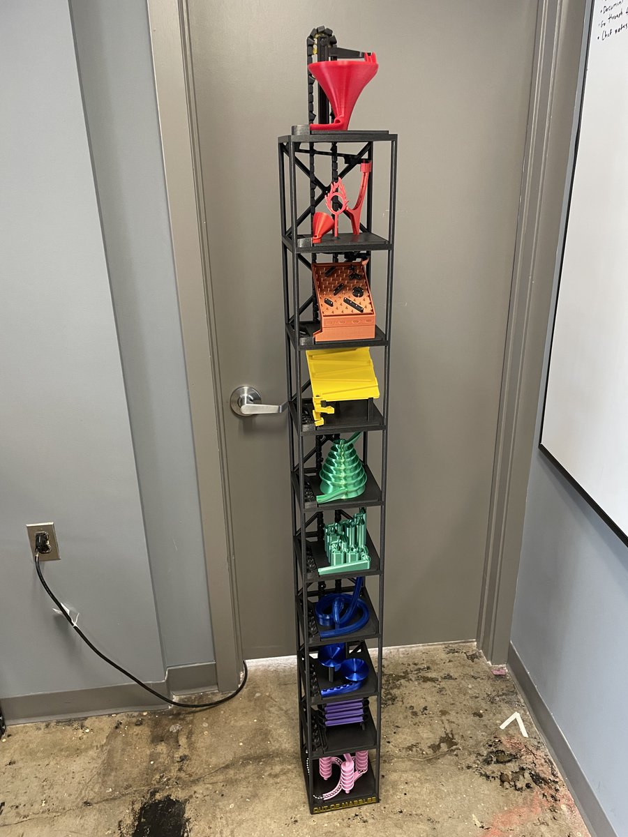 The Bucket Tower | Marble Machine STL - Out Of Marbles