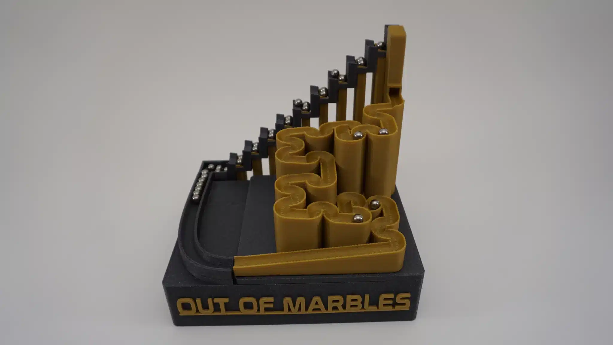 Stairs Base STL | Step Lift Modular Marble Machine