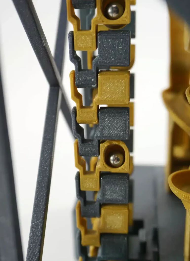 Bucket Tower Base STL | Chain Lift Marble Machine